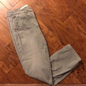 Pilcro Faded Olive Capris